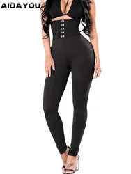 TUNIControl-Leggings Taille Haute pour Femme, Corset 202 létique, Modelant le Mouvement, Entraînement, Extensible, Réglable, Fermeture à Crochet