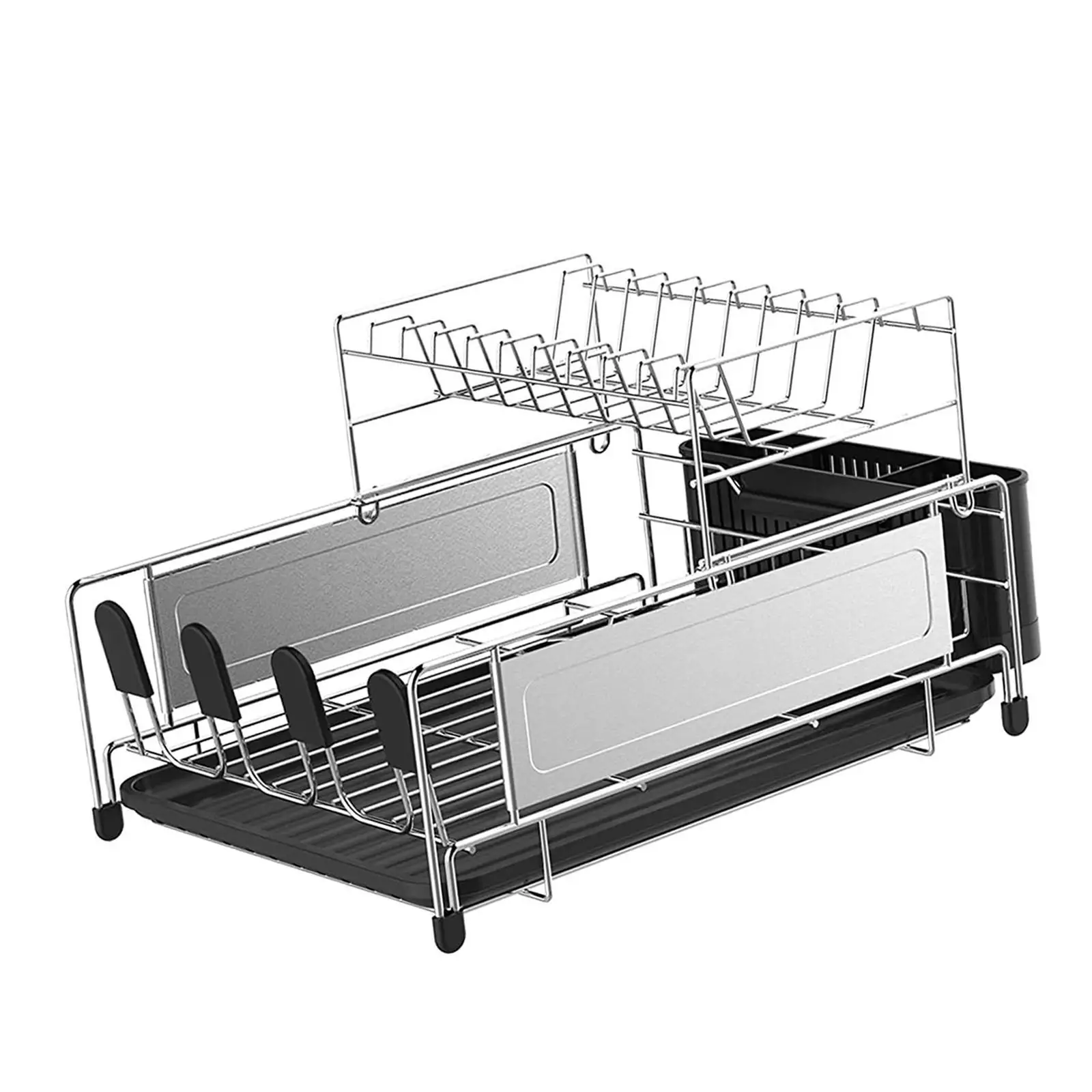 

Dish Drying Rack Dish Rack Removable Stainless Steel Kitchen Drying Rack Cutlery Holder, for Bar Sink Restaurant Hotel Home