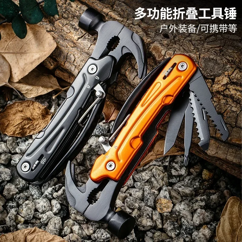 Hot Sale Maarten 12 in 1 Multitool Hammer for Men Husband Grandpa Gifts for Boyfriend Cool Gadgets Camping Stuff Survival Tool