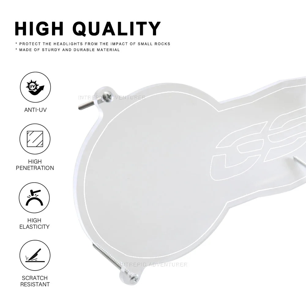 Motorcycle  Acrylic Headlight Protector Guard Lense Cover For BMW R 1200 GS LC ADV R1250GS  2013 - 2023