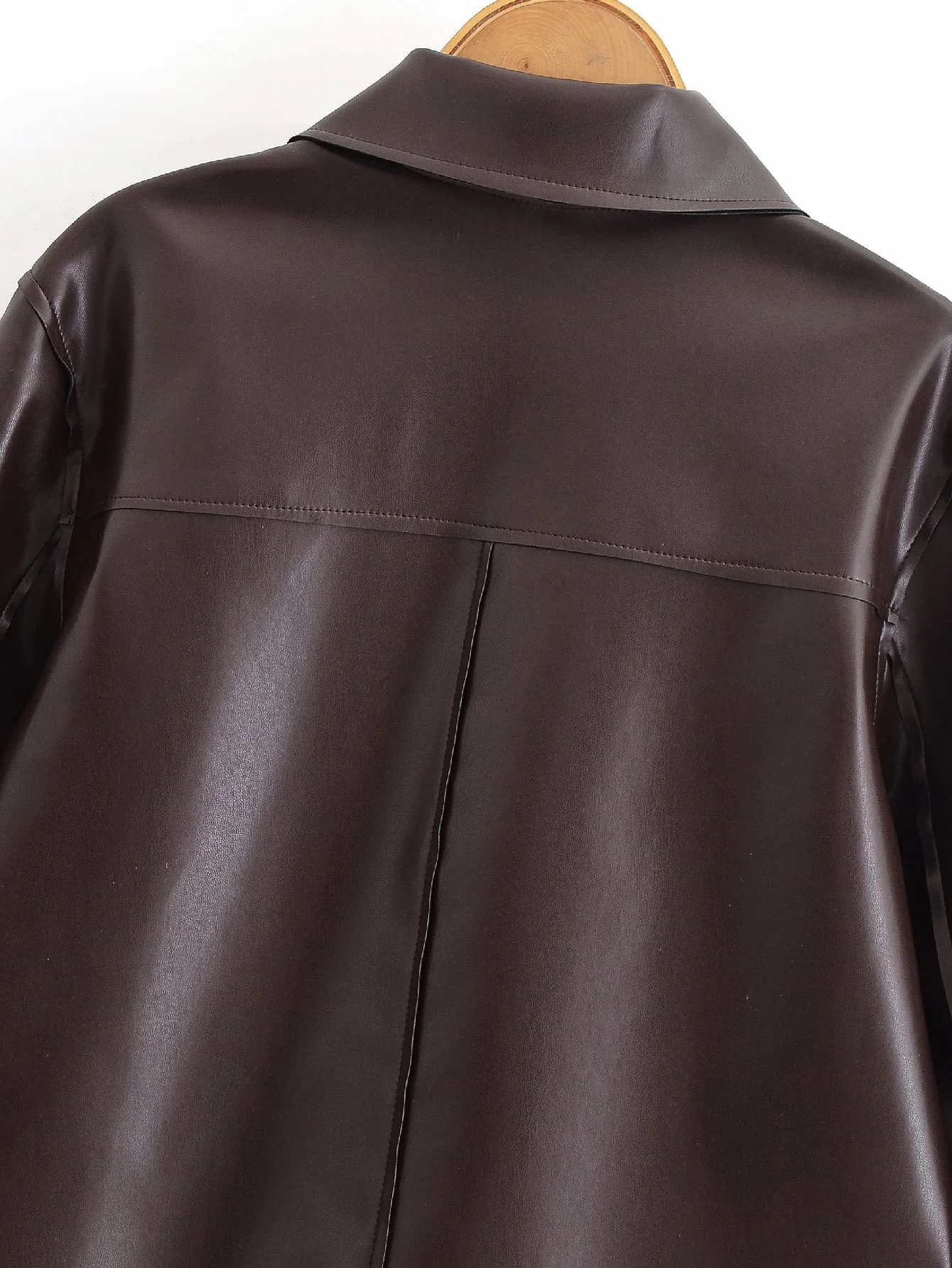 Women's Faux Leather Short Jacket Autumn Winter New Fashion Female Long Sleeve Zipper Jackets Women Elegant Streetwear Coats
