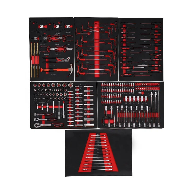 252pcs CRV Material Tool Set Universal Joint Wrench Screwdriver Sleeve Hand Tools Set For Home Repair