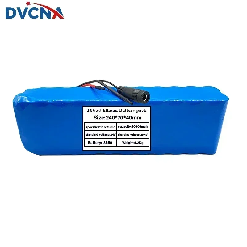 24V 20Ah 7s3p 18650 battery lithium battery 24v 20000mAh electric bicycle moped electric lithium ion Battery pack + Charger