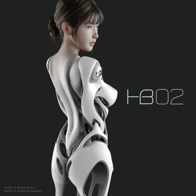 Resin Figure Kit Original ANDROID HB 02 Garage Resin Model Kit