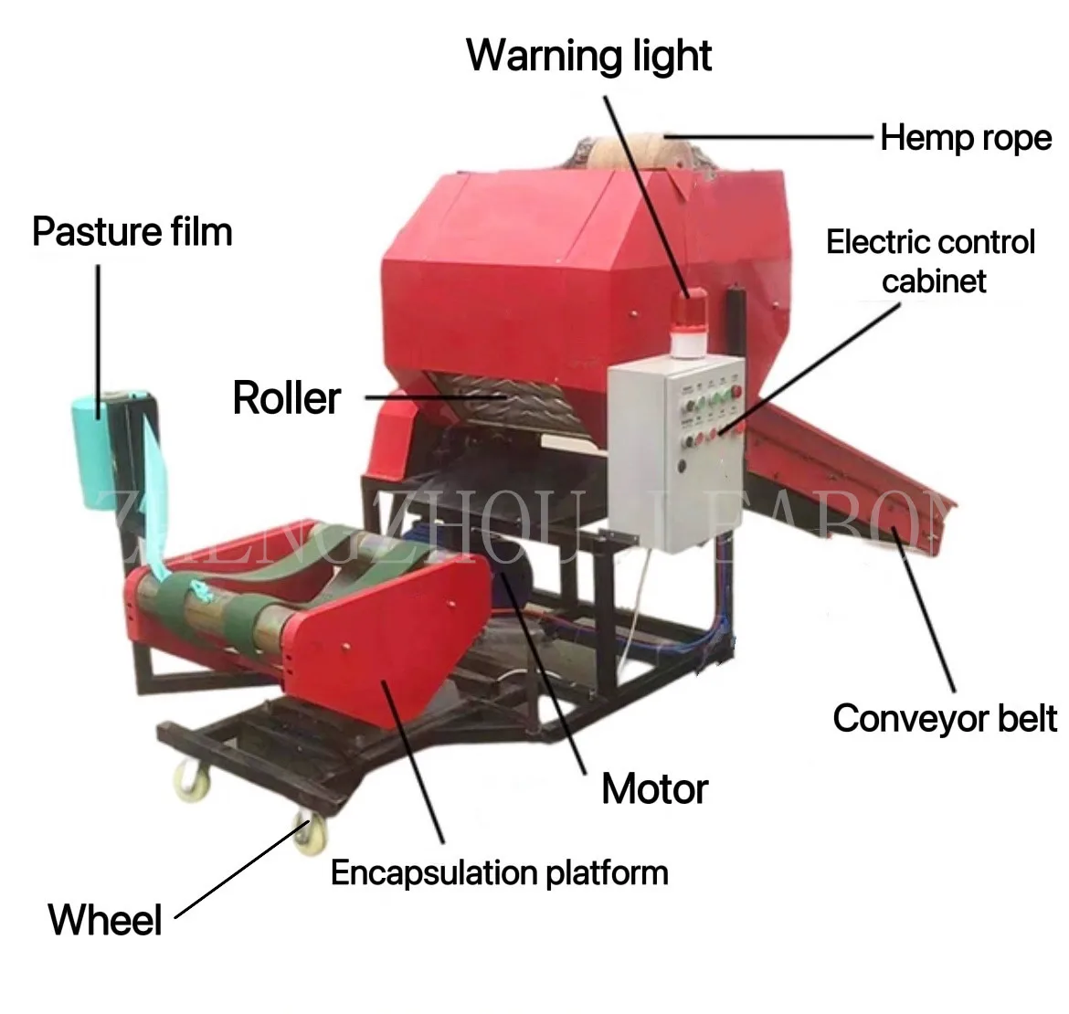 60bales/h Alfalfa Grass Bundling And Wrapping Machine Mini Hay Baler Silage Straw Baler