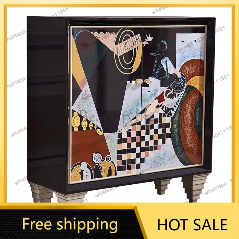 FG modern simple light luxury living room storage entrance shoe cabinet partition decorative cabinet