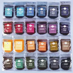 24 Colors Fabric Dye Clothing Refurbishment Colorant Cotton Linen Jeans Canvas Pigment DIY Fabric Tie Dye Pigment Coloring Power
