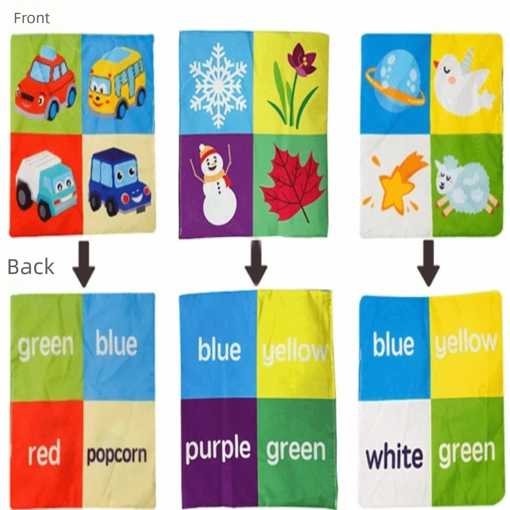Soft Fabric Magic Tissue Box Colorful Crinkle Paper Montessori Toy Finger Exercise For 0‑18 Months Sensory Toy Infant