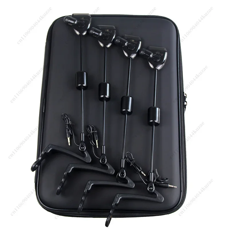 Metal Fishing Alarm Kit with Rod Swinger & Tensioner, Outdoor Electronic Bite Indicator for Sea Rod Carp Fishing