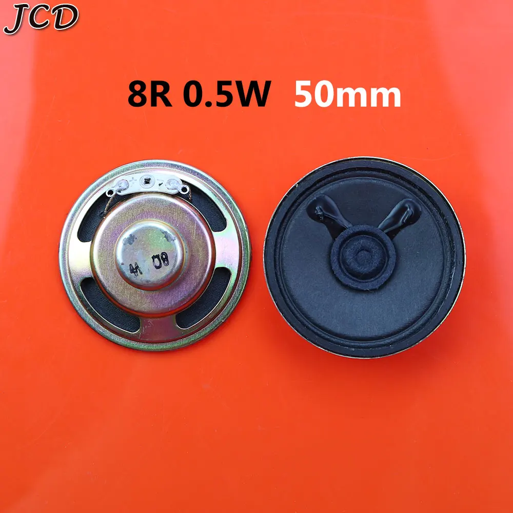 JCD 1Piece 8 ohm 8R 0.5W 1W 2W 3W 5W 0.5 1 2 3 5 watt LoudSpeaker  Diameter 50mm 57mm 66mm 77mm Speaker