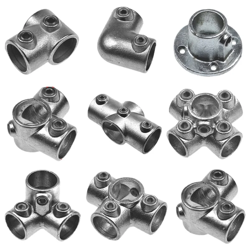 Conectores para Tubos Aço Galvanizado Tubos Redondos Tubos Ferro Juntas para Tubos de Água Acessórios Prateleiras Cabides Fixações 20 mm