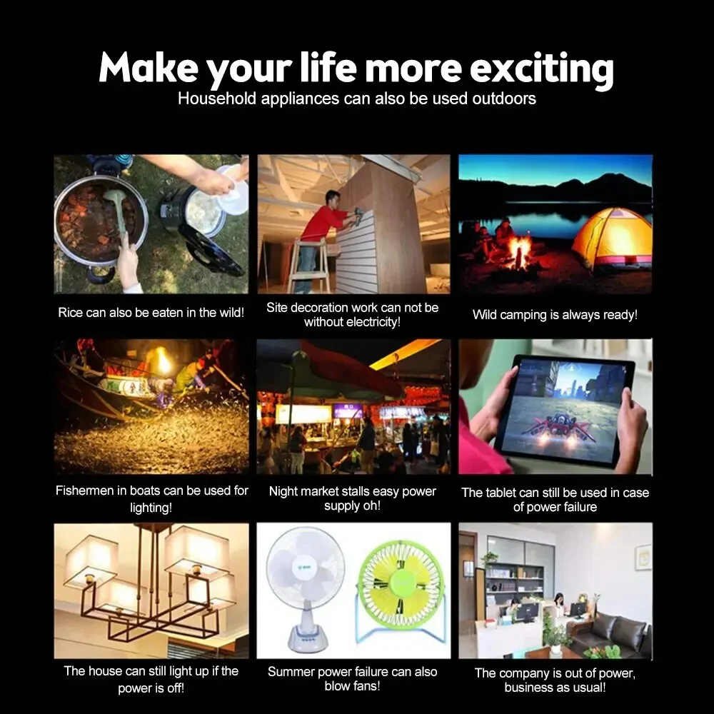 Pure Sine Wave Inverter DC Portable Power Bank Converter Solar Inverter 24V To AC 220V 1000W