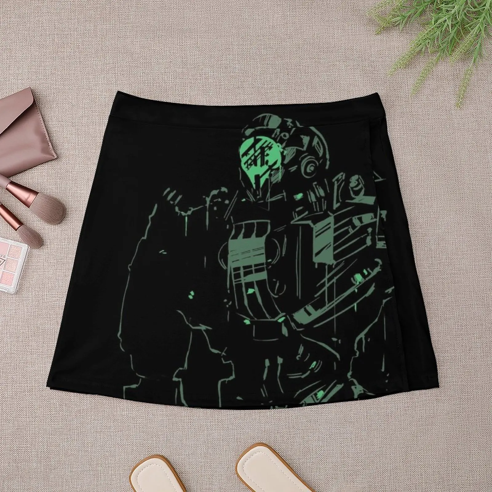 AOE Lockdown sketch Mini Skirt womans clothing summer dresses for women 2025 Mini Skirt