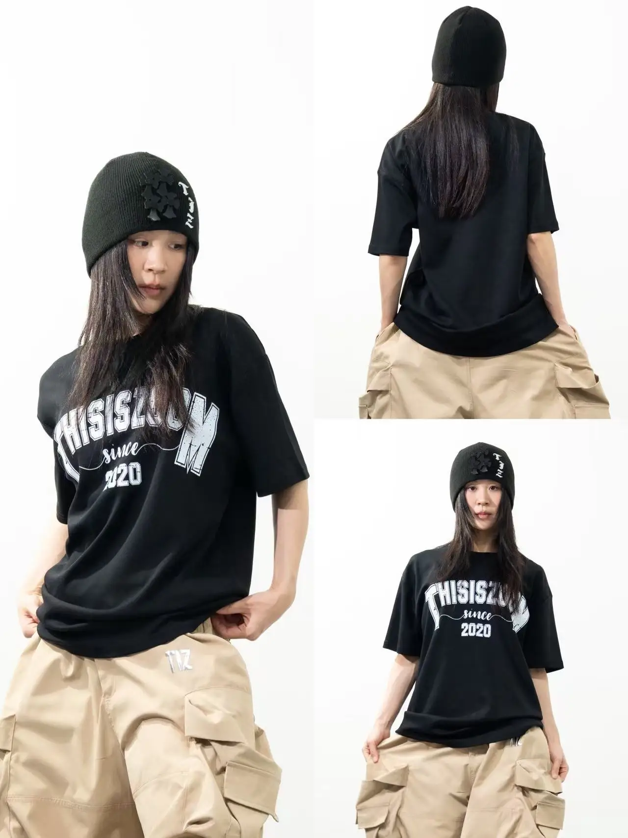 

Футболка свободного кроя Basic Series TIZ Design с принтом, из хлопка, комфортная, дышащая, модная