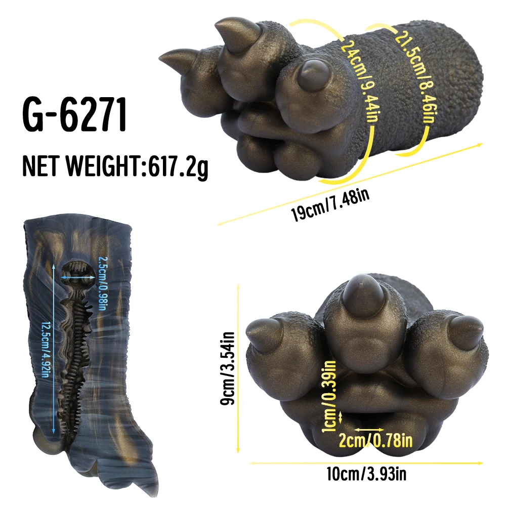 GEEBA Five Different Types Of Male Masturbators With Animal Claws Soft Silicone Onahole Pocket Pussy Stroker For Men18+ Sex Toys - view 5