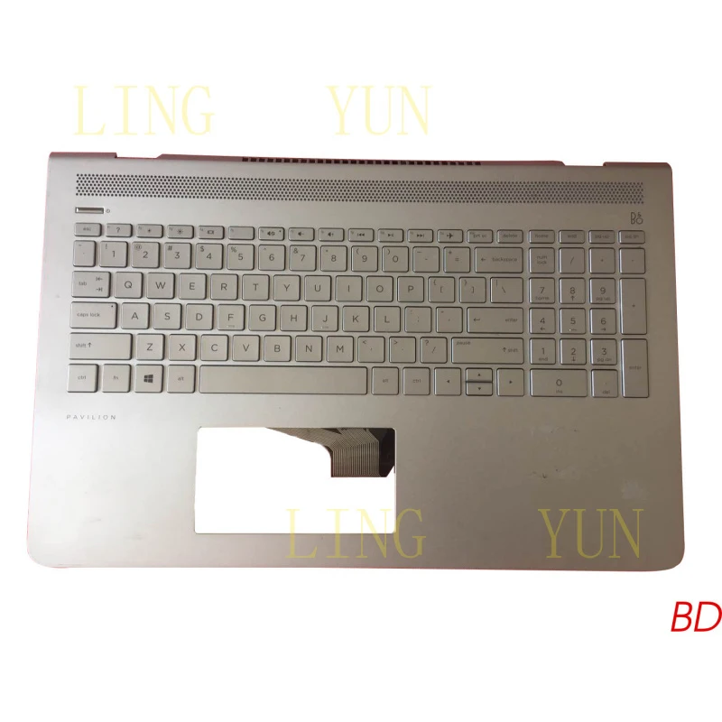 

Z Для ноутбука HP 15-cd029AX 15-CD TPN-Q190: подставка для рук с клавиатурой (926858-001)