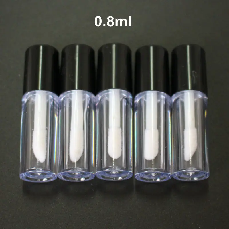 High Quality 56pcs 0.8ml Plastic Lip Gloss Tube Small Lipstick Bottle with Leakproof Inner Sample Cosmetic Container DIY