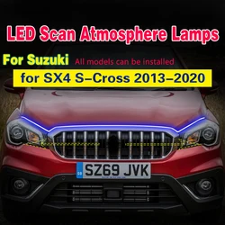 1Pcs Car LED Fog Light For Suzuki SX4 S-Cross 2013-2020 With Start Scan Waterproof Flexible Car Decorative Atmosphere Lamps DRL