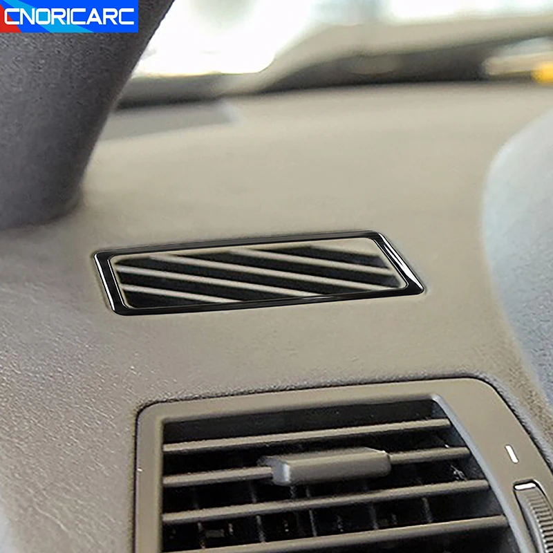 

Car Styling Dashboard Air Conditioner Outlet Frame Decoration Cover Trim For BMW X5 E53 2000-2006 Black Interior Accessories