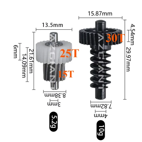 Para Kia Ceed Forte Hyundai Elantra Accent Chevrolet Captiva piezas de coche espejo retrovisor plegable actuador reparación de Motor engranaje de Metal