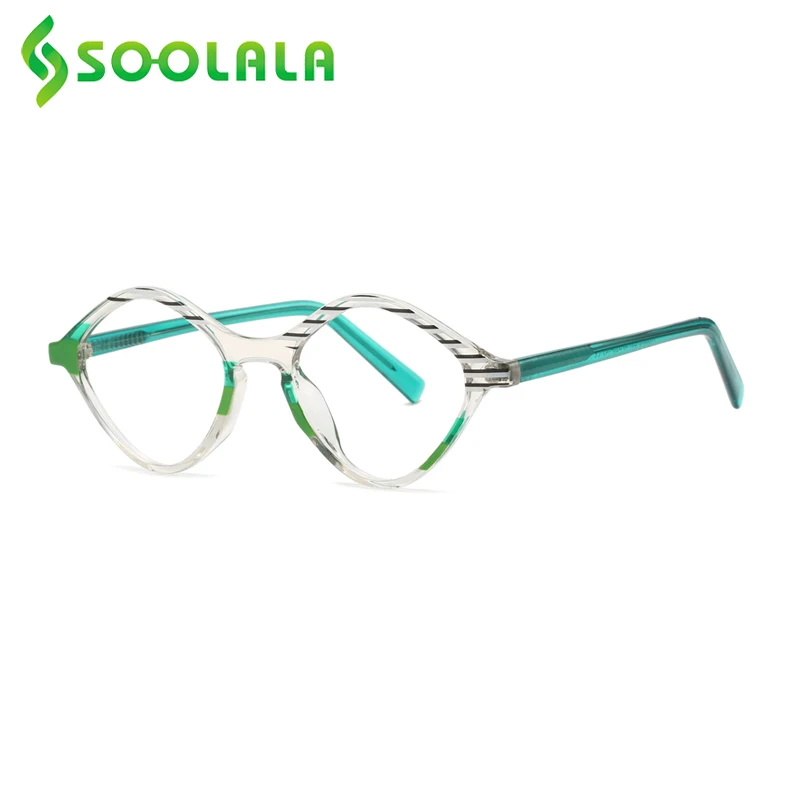 

SOOLALA Transparent Blue Light Blocking Presbyopic Reading Glasses For Women Ladies Magnifying Frame Reading Eyewear +0.5 to 4.0