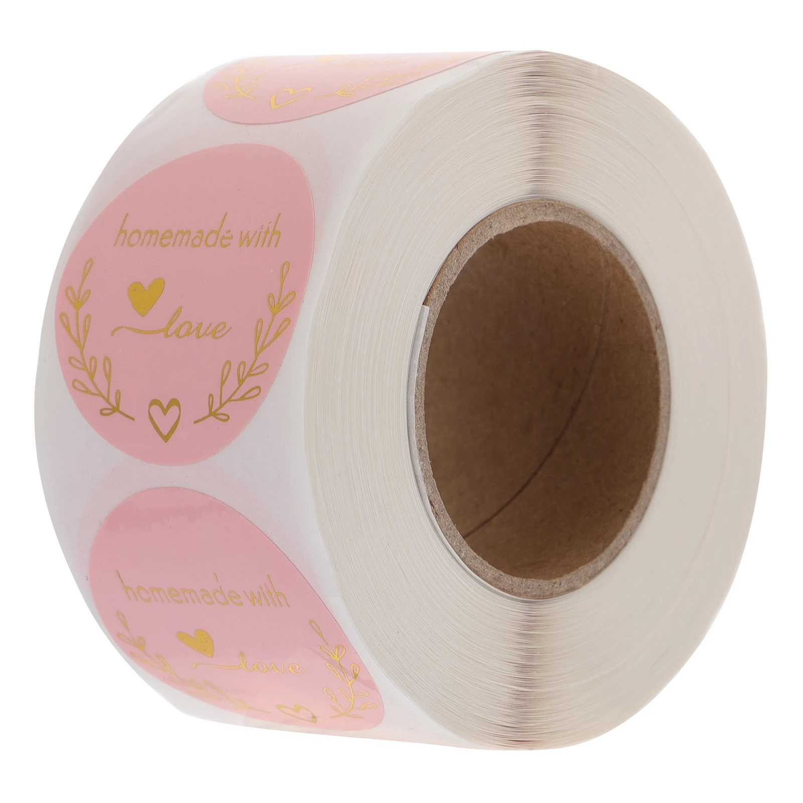 

1 Roll Floral Sealing Stickers Baking Labels Wedding Decorative Self-Adhesive Stickers For Gift Packaging Cake Bags Envelopes