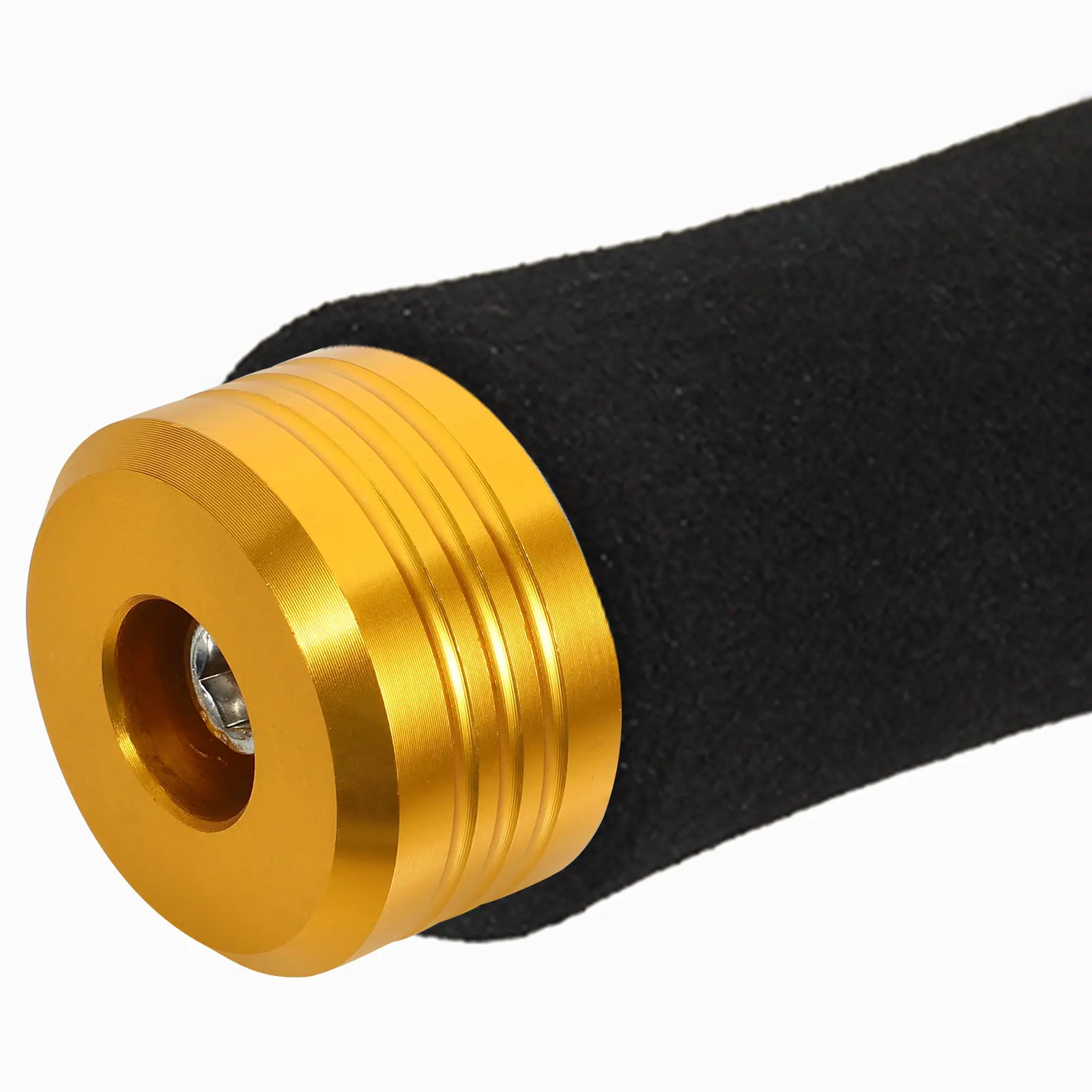 

End Handlebar Accessories Handlebars Plugs Large Golden Aluminum Motorcycle Ends