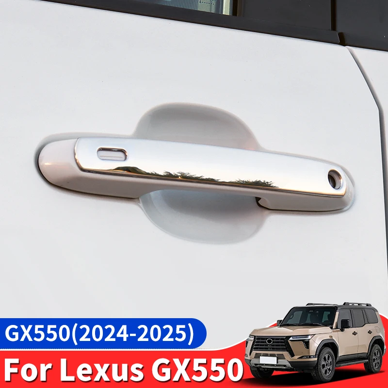 

Для Лексус GX550 GX550h 2024 2025 Экстерьер Дверные ручки Украшение Хром Блестки,For Lexus gx 550 Модернизированный Принадлежности Модификация Тюнинг