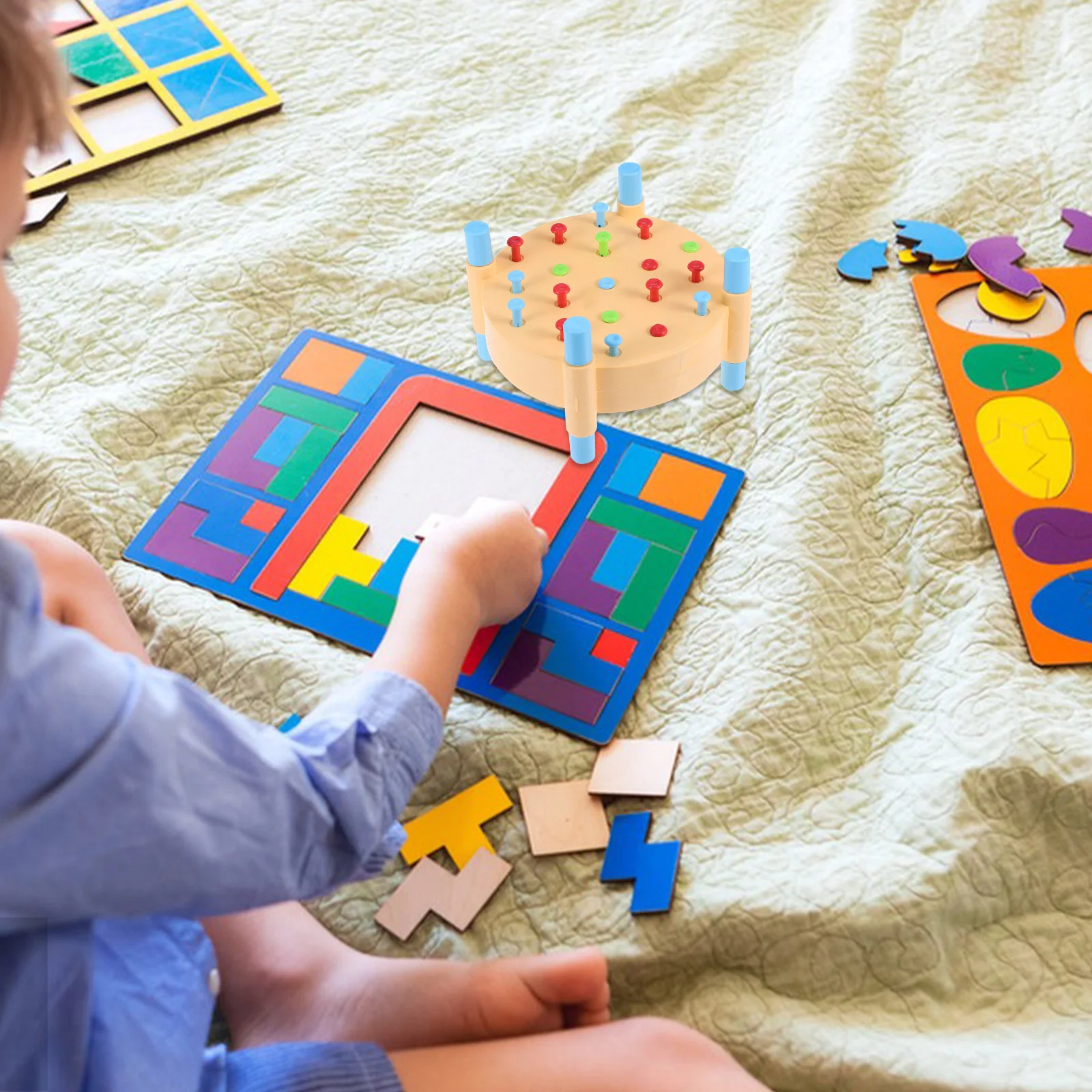 1Set Martello Martellante Martellante Tavola occupata Panca di simulazione colorata per la coordinazione occhio-mano Sviluppo delle abilità motorie fini