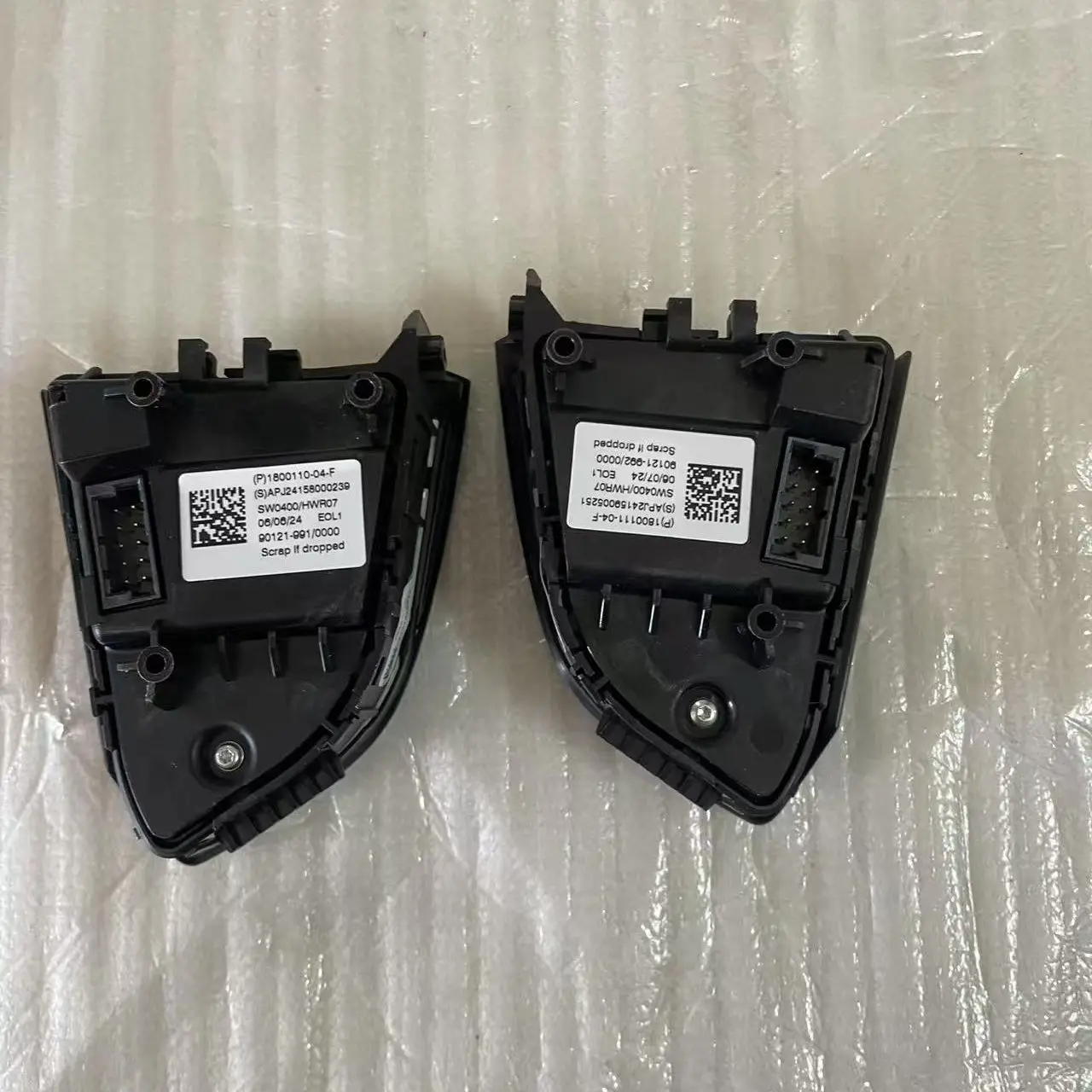 Tesla Model 3 Highland Steering Wheel Buttons & Scroll Wheels 1800111-04-G 1800110-04-G For 2024 2025 Original OEM