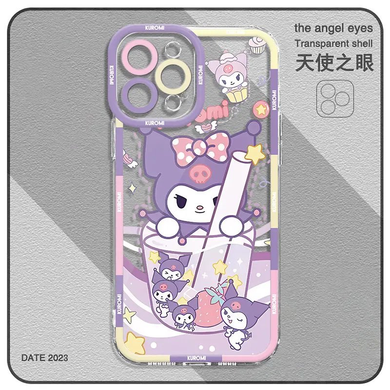 Phone Case for Samsung Galaxy S21 S22 Plus S23 Ultra Note 10 Note 20 Ultra S23 FE S20 S24 FE S10 Plus Kuromi Cinnamoroll Cover