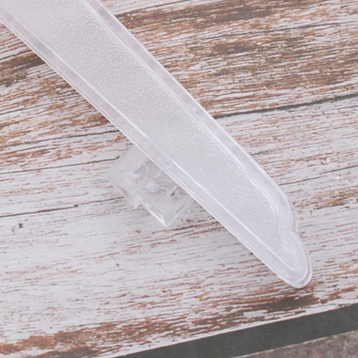 

12 Pcs Photo Display St Plastic Plate Rack Dish Holder Transparent Bending Design Home Office Storage Solution Desk ganization