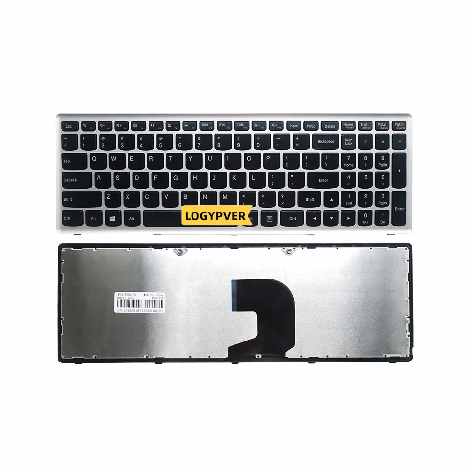 

Keyboard For Lenovo Ideapad Z500 Z500A Z500G P500 P500A Laptop English Silver Backlit