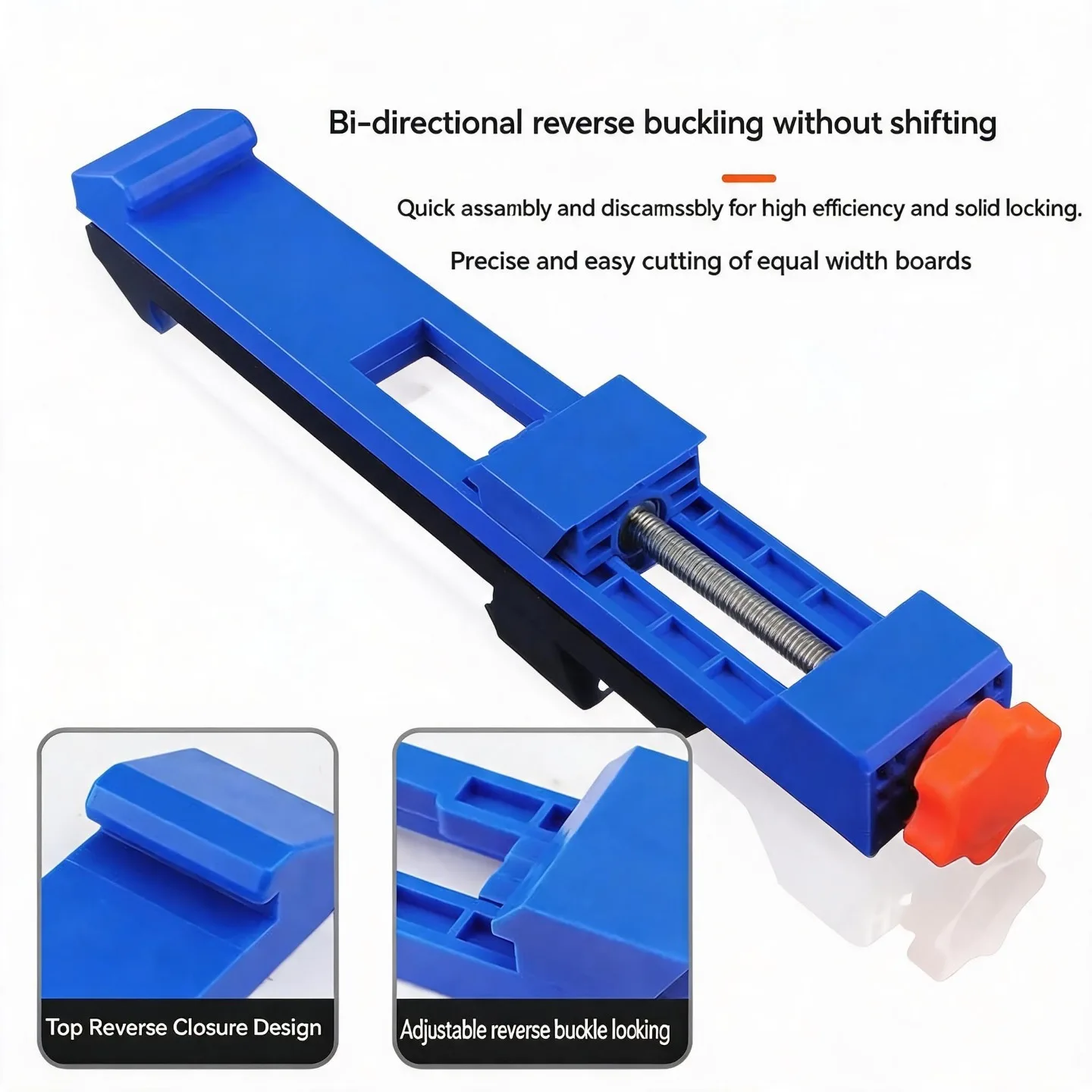 Adjustable Circular Saw Guide Rail - Portable Woodworking Cutting Tool for Electric Cutter, Anti-Slip Fixing Clamp Fixture