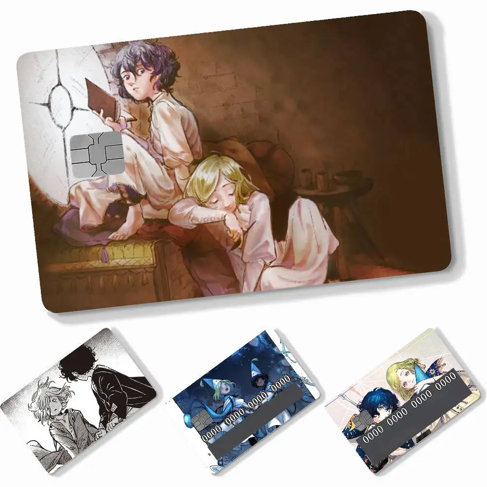 Anime agott coco  4pcs Credit Card Skin Stickers Suitable for Bank Debit Subway Bus Transit Pass Decorative Cover