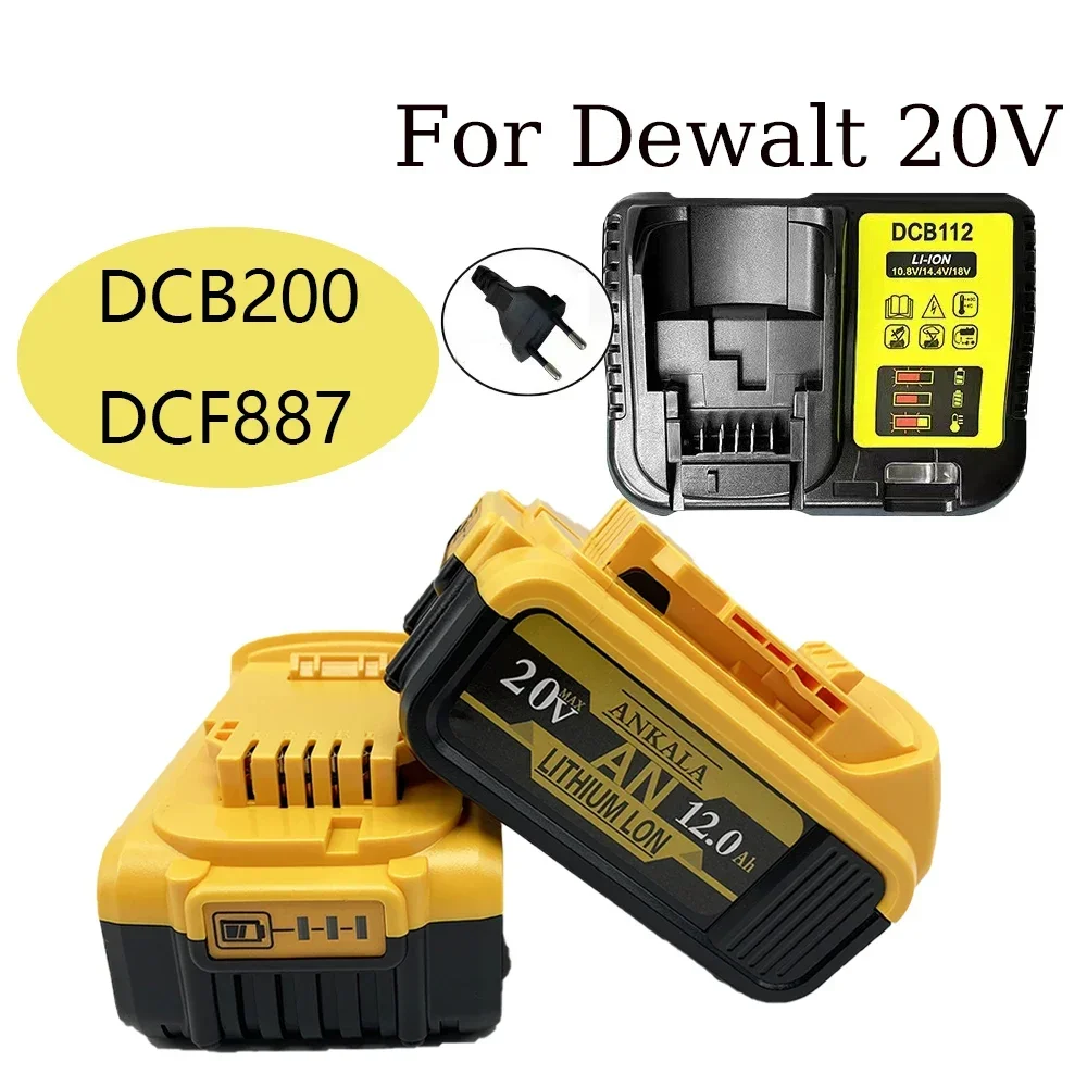 

For Dewalt electric tool battery, 12000mAh, 20V, 12.0Ah, DCB206, 20V, DCB205, DCB204-2, DCB2001, 100% new product