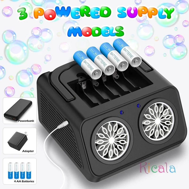 Automatische bellenmachine Professionele bellen voor kinderen Maker 2 modi 26 gaten Draagbare elektrische bellenblazer Speelgoed voor feesten