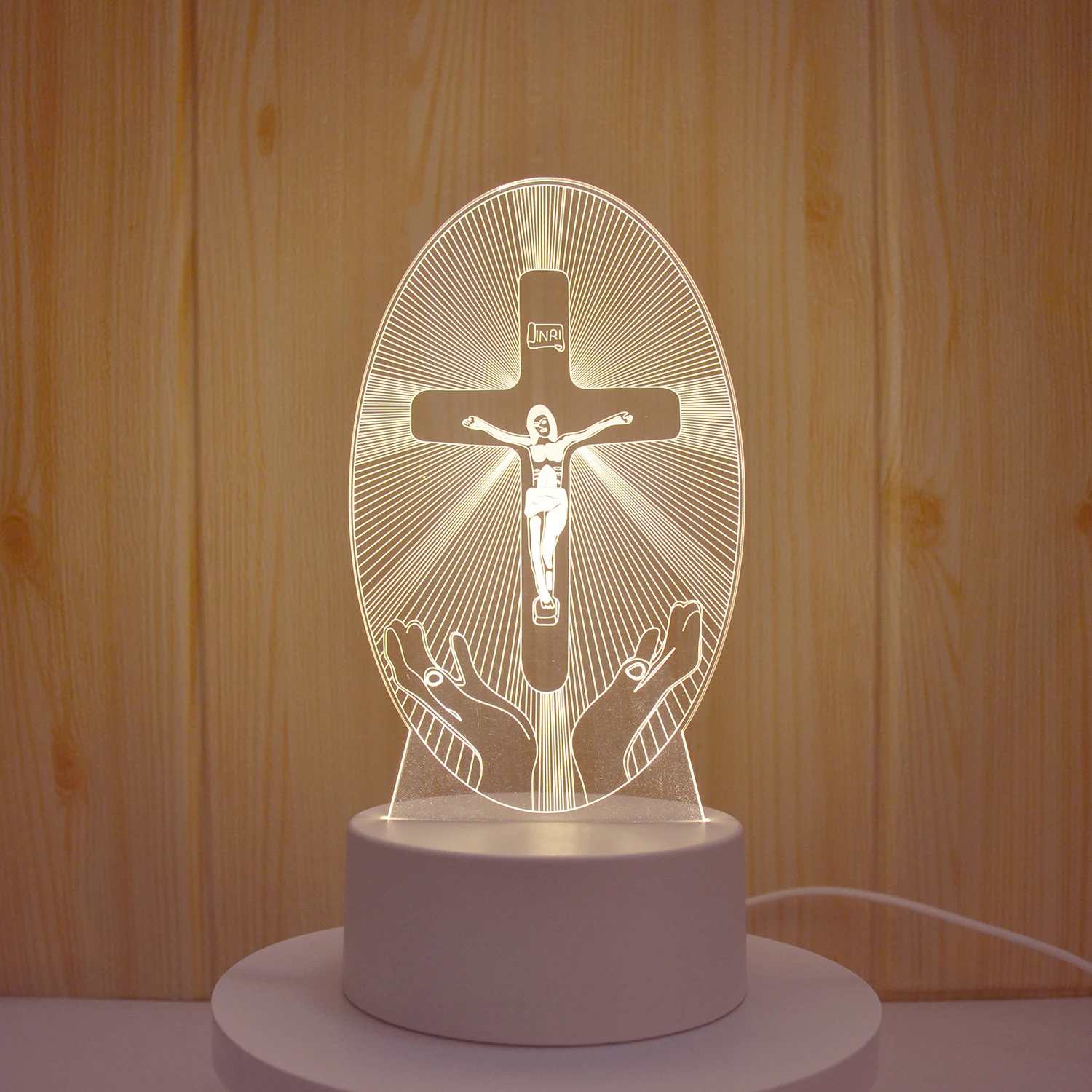 クリエイティブ 3D LED ナイトライトイエスイリュージョンナイトランプ 3D 小型ナイトライトドロップシッピング調達