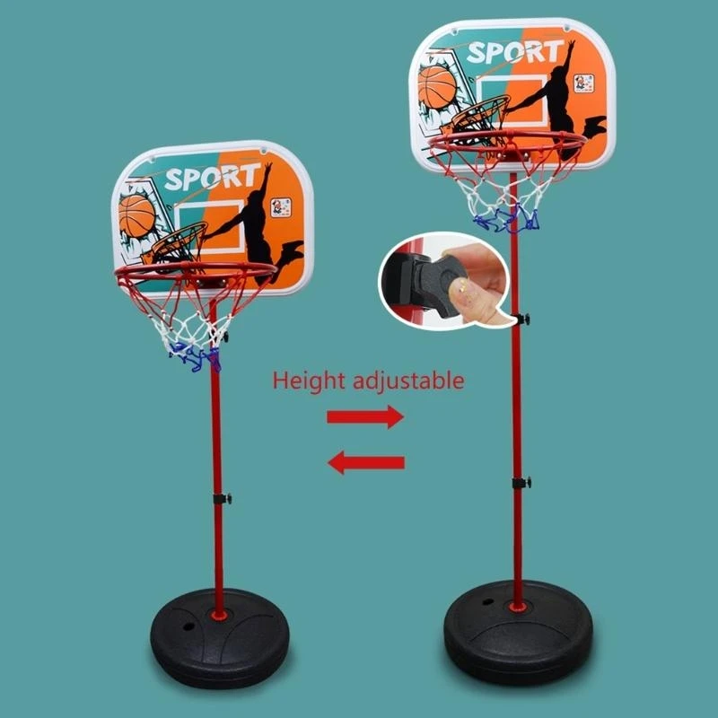 

Kids Basketball Hoop Stand Height 2.9ft-3.9ft Toddler Boy Girl Mini Ball Game 15UB