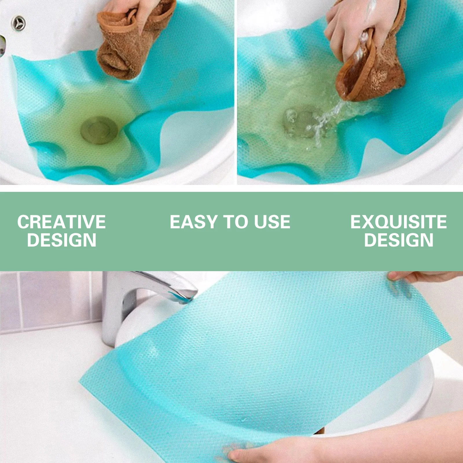 

12Pcs Kitchen Anti-Slip Mats Food Grade PVC Waterproof Cuttable Refrigerator Shelf Liner for Fridge Drawer Cabinet Table Top