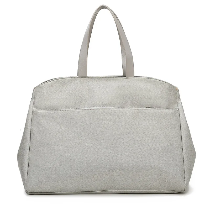 Waterdichte Luierhandtas Effen Kleur Eenvoudige Mummie Messenger Bag Voor Reizen Babyflessen Isolatie Moeder Tas Inclusief 2 Haken