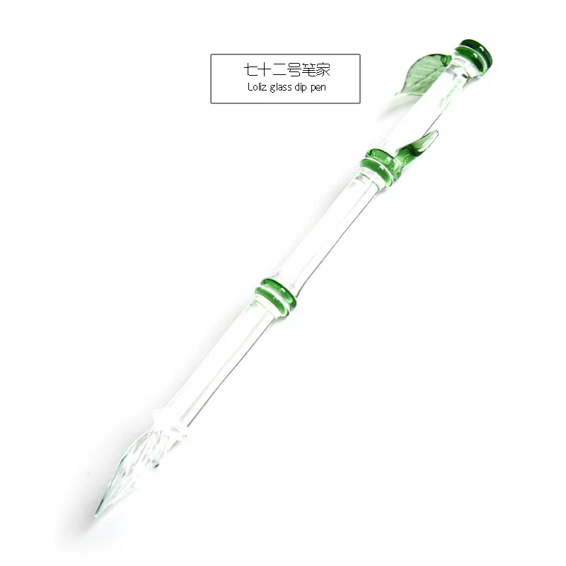 Limited Collection Crystal Glass Dip Pen Bamboo Posture Fourth Generation Writing Pen Gift