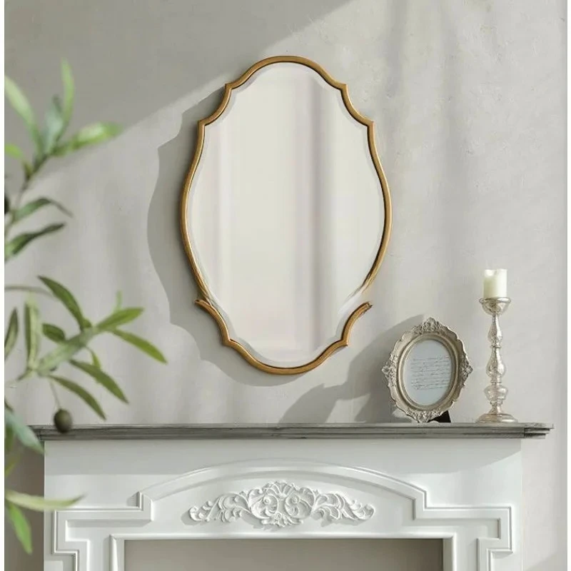 Toilet vanity mirror wall-mounted bathroom wall-mounted toilet high definition hotel home makeup mirror