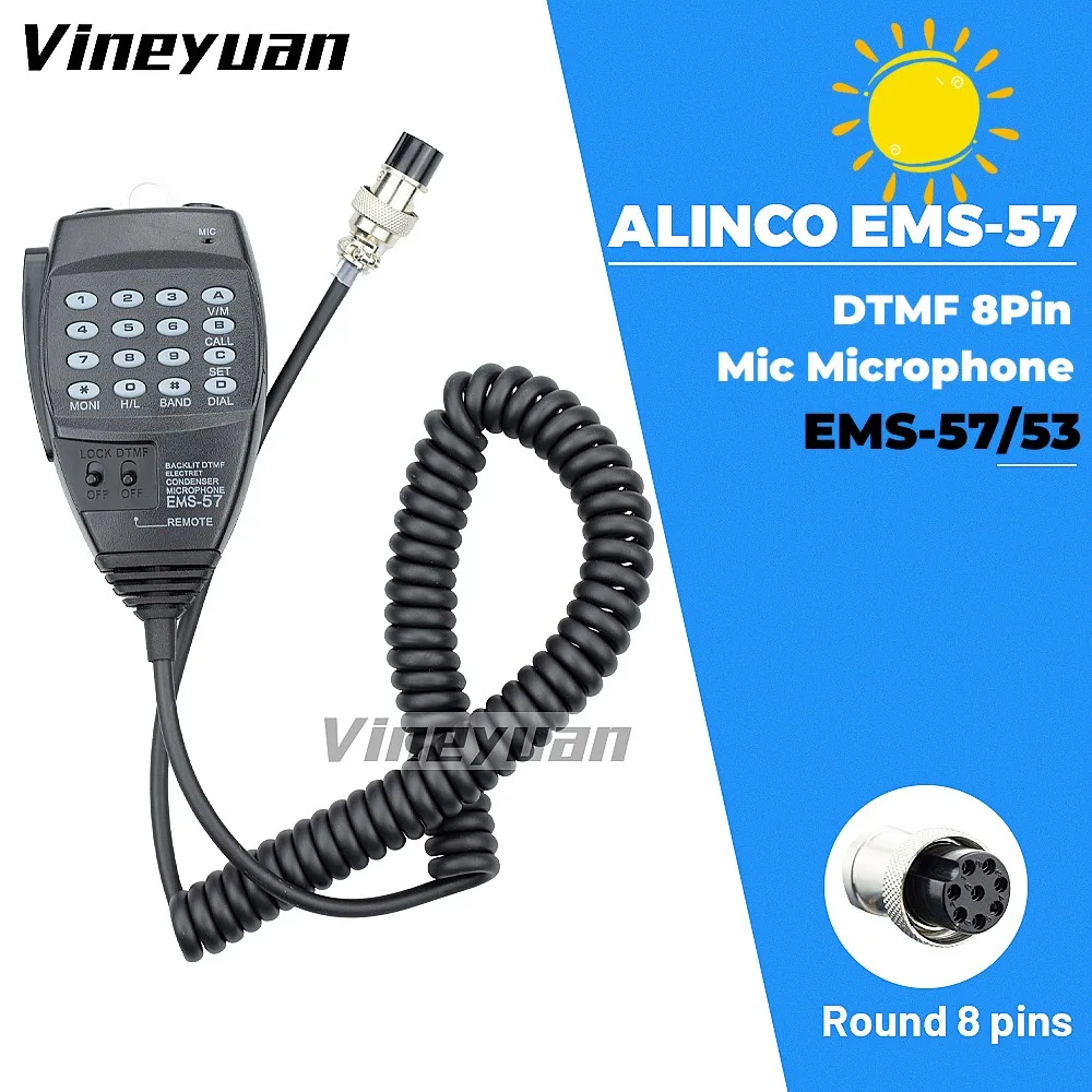 

NEW EMS-57 8pin DTMF Hand Mic microphone for Alinco HF/Mobile DX-SR8T DX-SR8E DX-70T DX-77T DR-135 DR-135T DR-135E DR-235 Radio