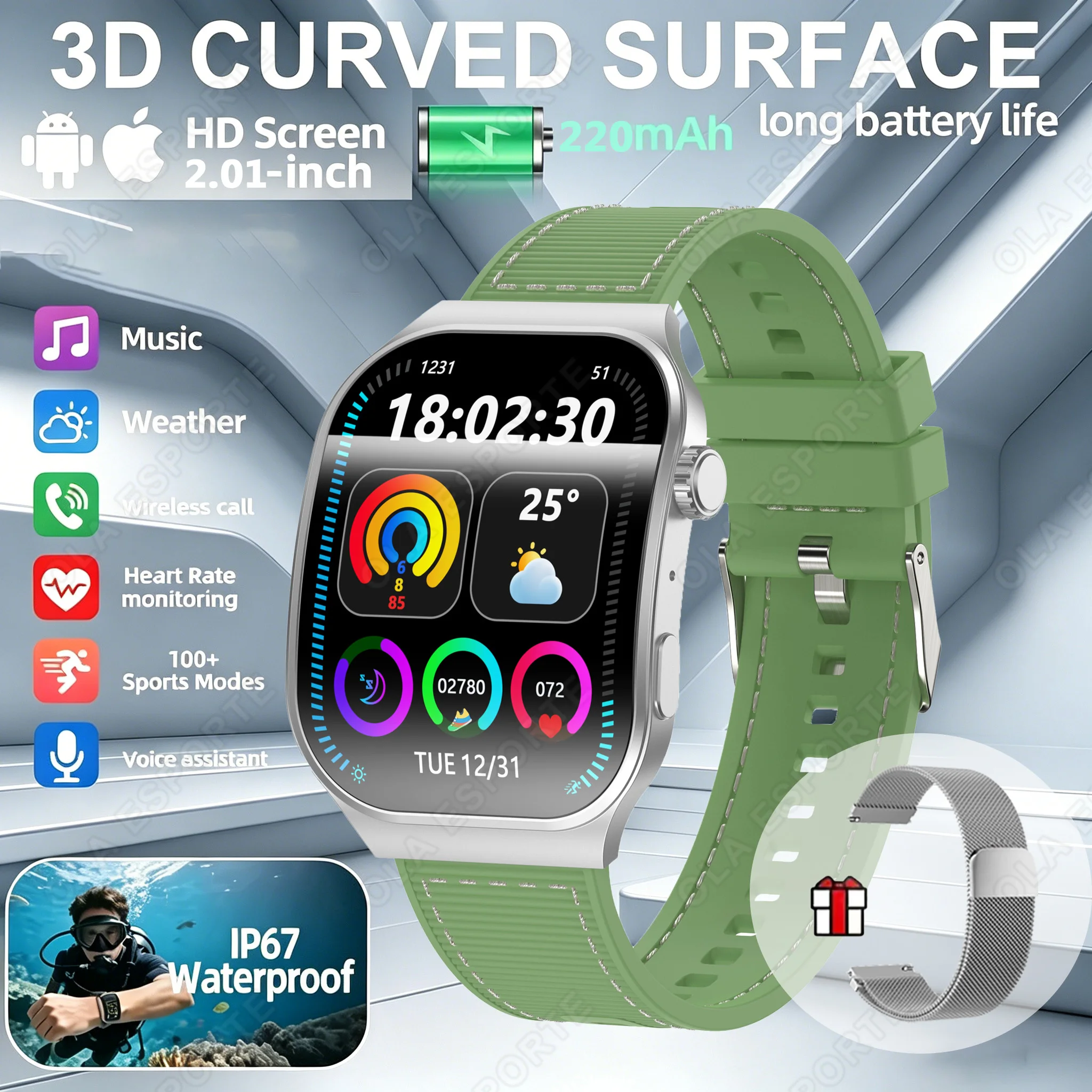 Bluetooth Call Smart Watch for Men