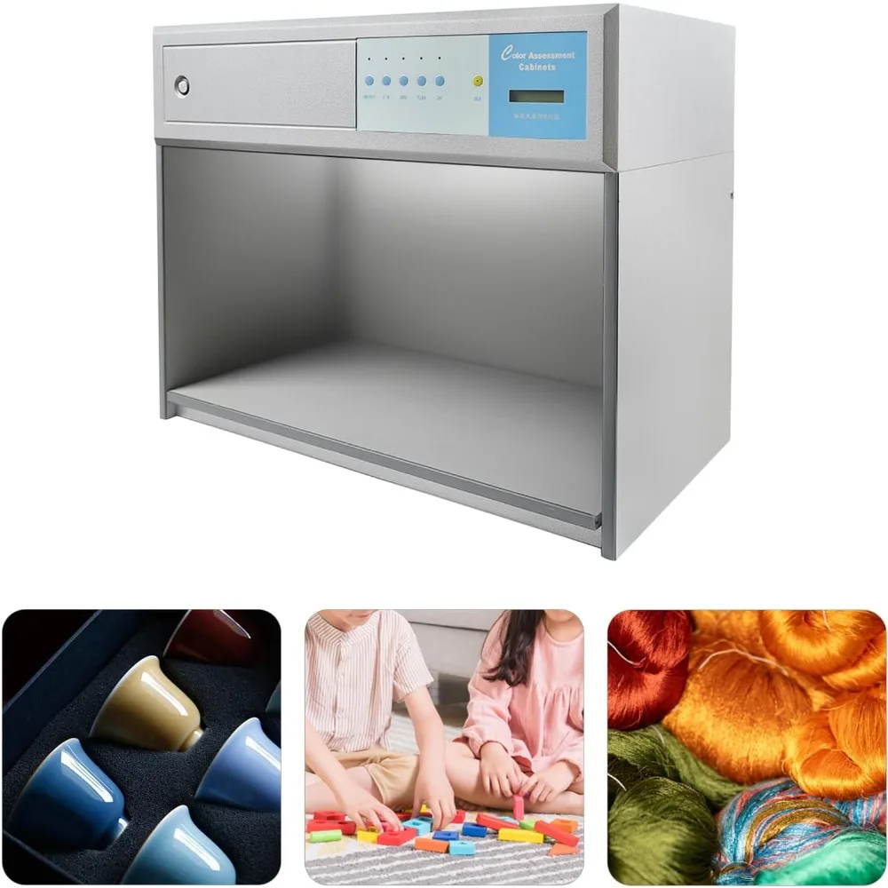 4-Color Light Assessment Cabinet for Accurate Textile and Material Color Matching