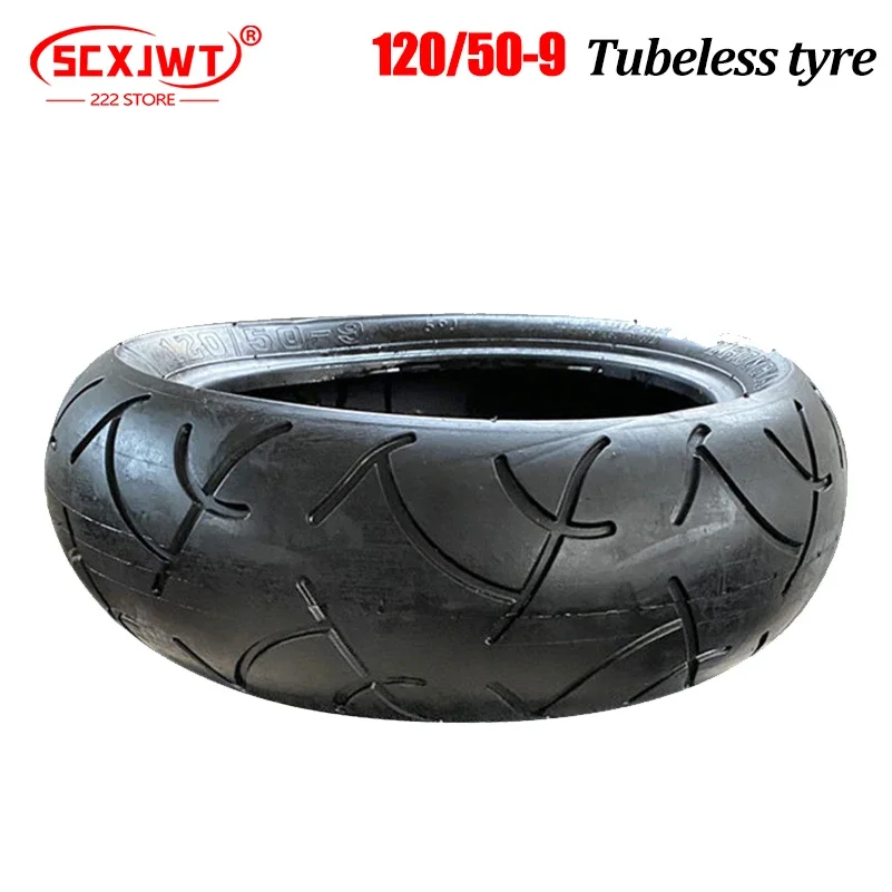 120/50-9 Tubeless Tires Vacuum Tyre for Electric Vehicles Motorcycles  Elderly Scooters Wheel Accessories