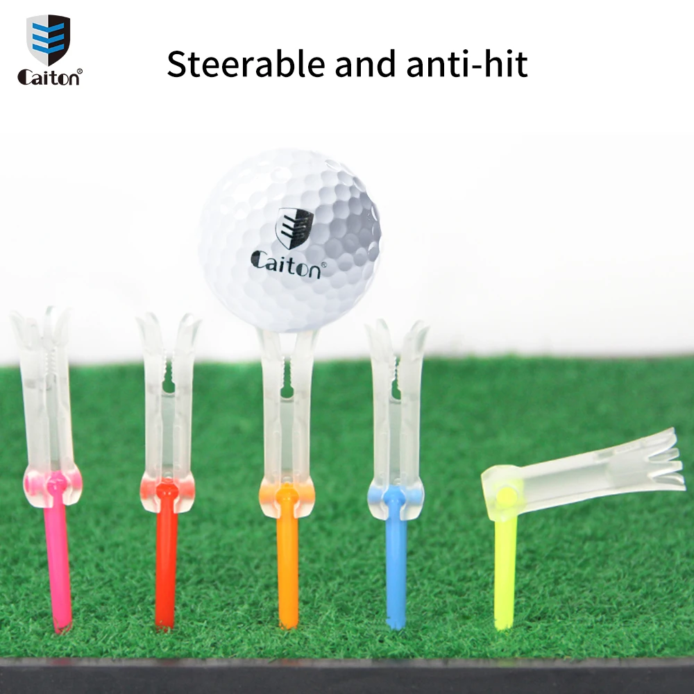 Caiton 3pc Golf Tee: A Durable and Flexible Tee with Directional Control, PP Rubber Material 85mm/75mm Options Improve Your Shot