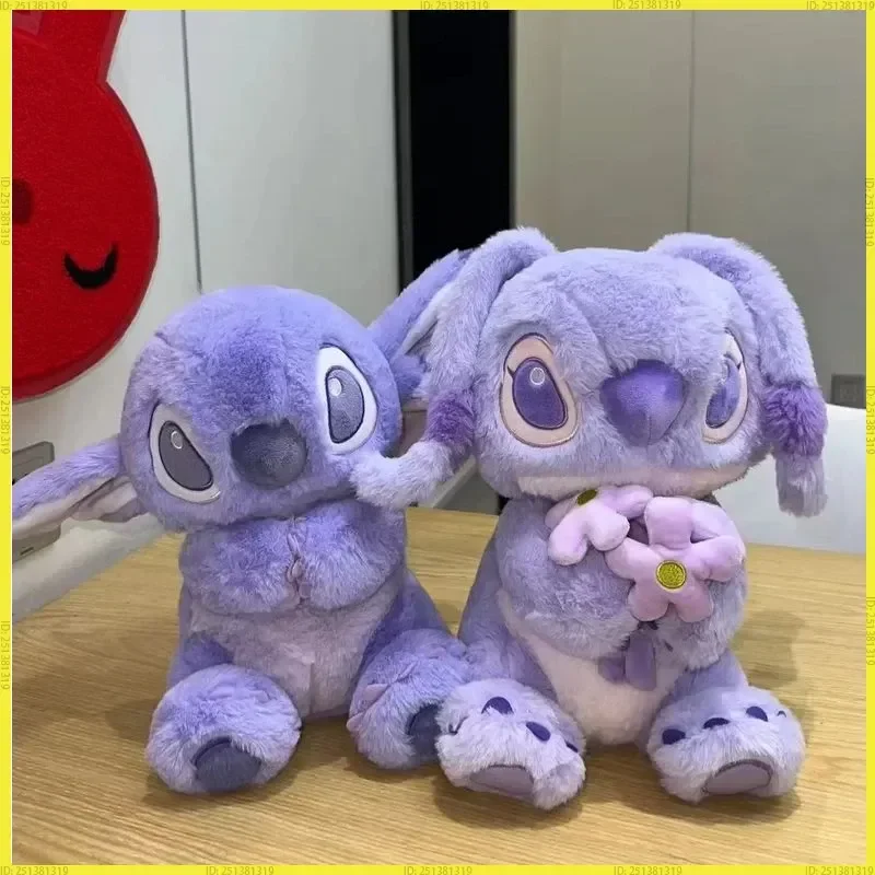 

35cm Stitch Plush Disney Anime Cartoon Kawaii Cute Decorative Cartoon Purple Stuffed Toy Doll Toy Birthday Valentine'S Day Gift