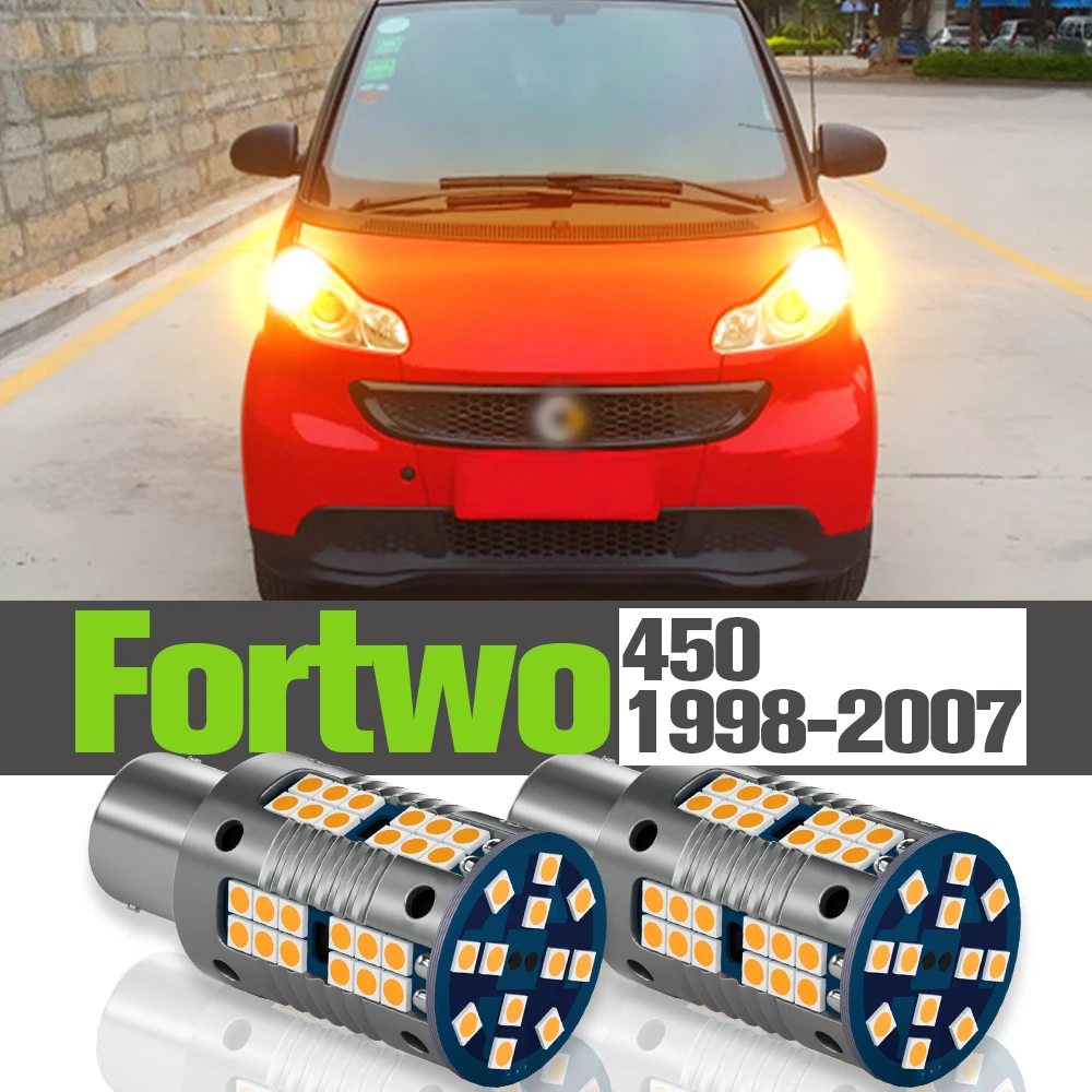 

2x LED Turn Signal Light Accessories Lamp For Smart Fortwo Cabrio Coupe 450 1998-2007 1999 2000 2001 2002 2003 2004 2005 2006